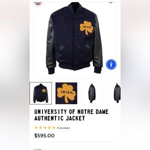 University of Notre Dame Authentic Jacket